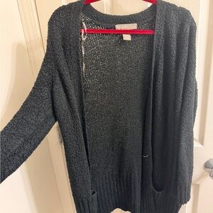 Elegant Black Cardigan Sweater